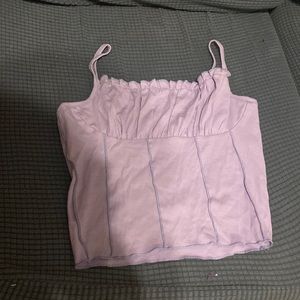 Piping Lettuce-Edge Cropped Cami Top
